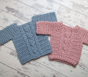 Baby Supersoft Aran Sweater