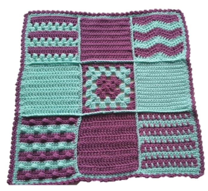 Stitch Sampler Crochet Blanket