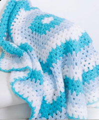 V Stitch Hexagon Blanket